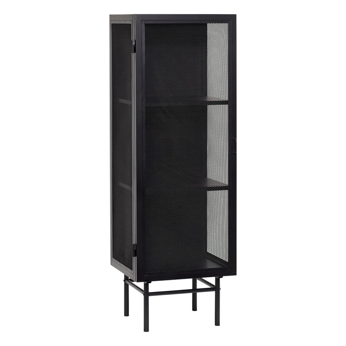 Metallskap 50x45x150 cm, Svart