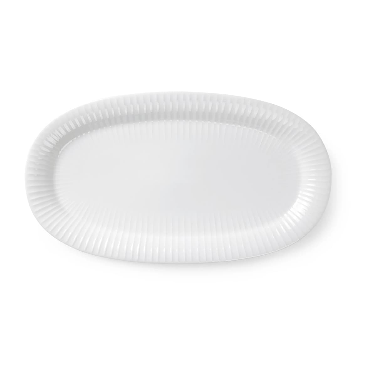 Hammershøi serveringsfat ovalt 40 x 22,5 cm, Hvit