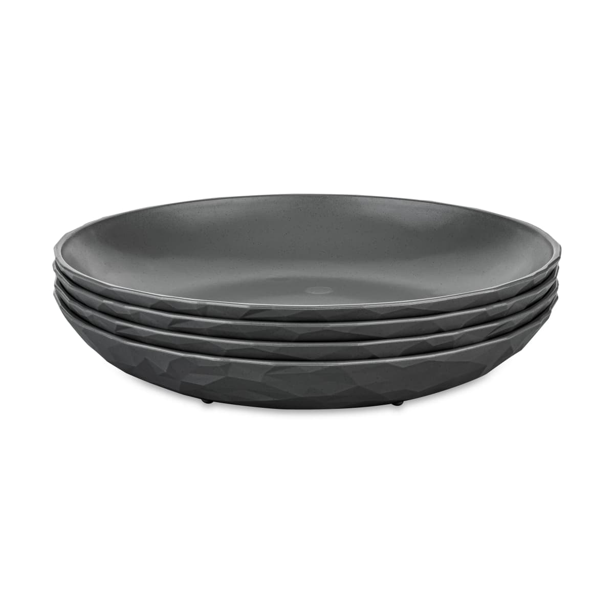 Club dyp tallerken Ø22 cm 4-pakning biocirk termoplast, Nature ash grey