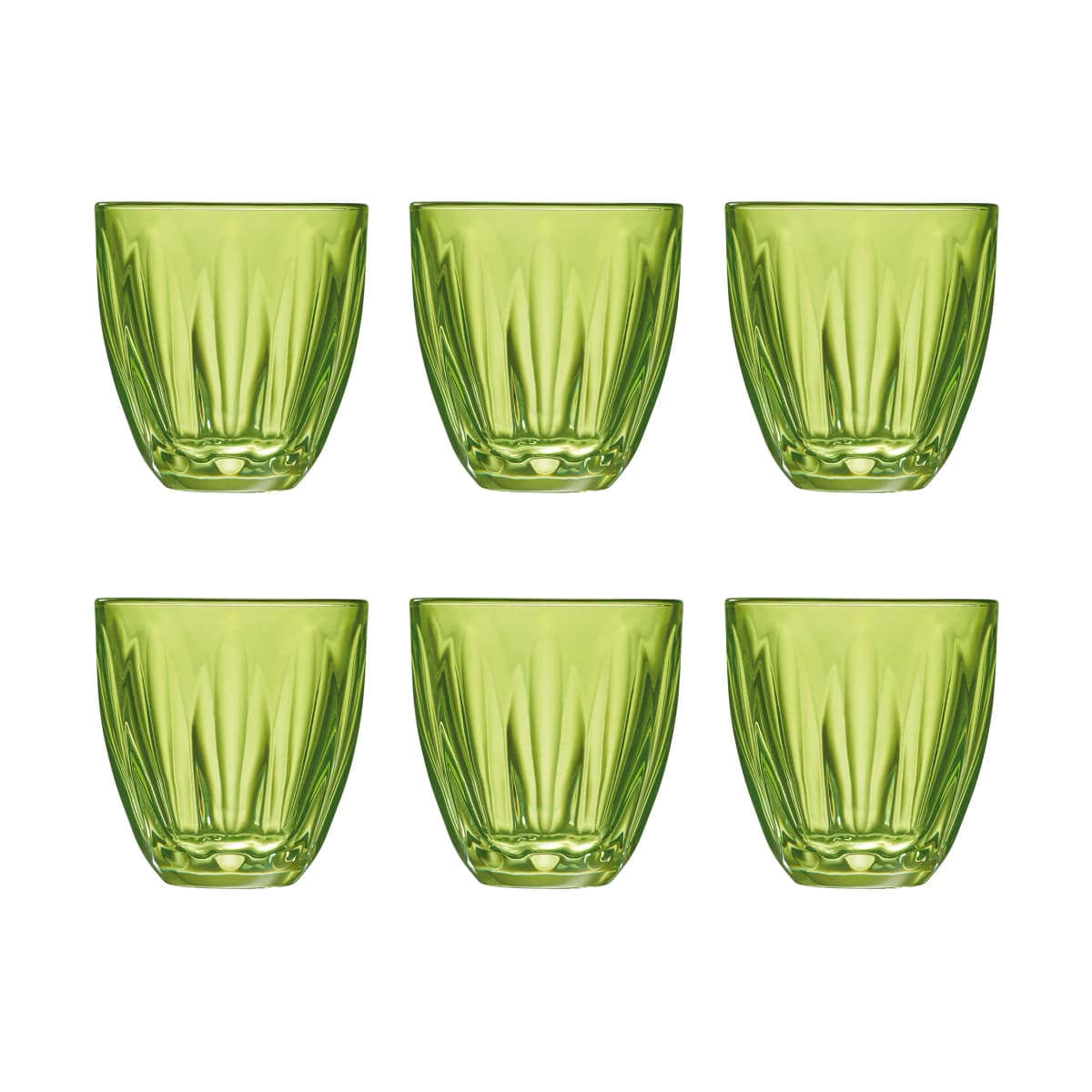 Lily vannglass 6-pakning, Kiwigrønn