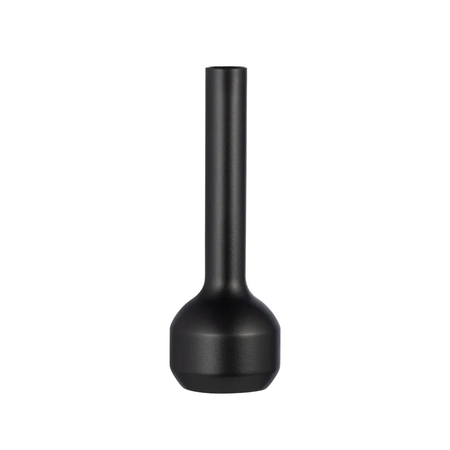 Silhouette 120 vase, Black steel