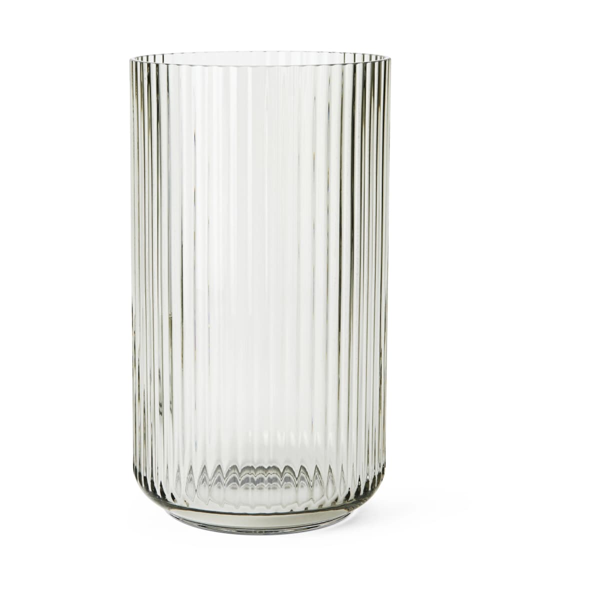 Lyngby vase glass smoke, 31 cm