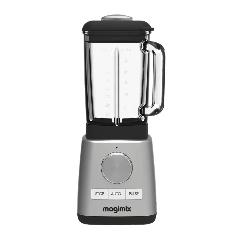 Power blender med glasskanne 1,8 l, Matt stål