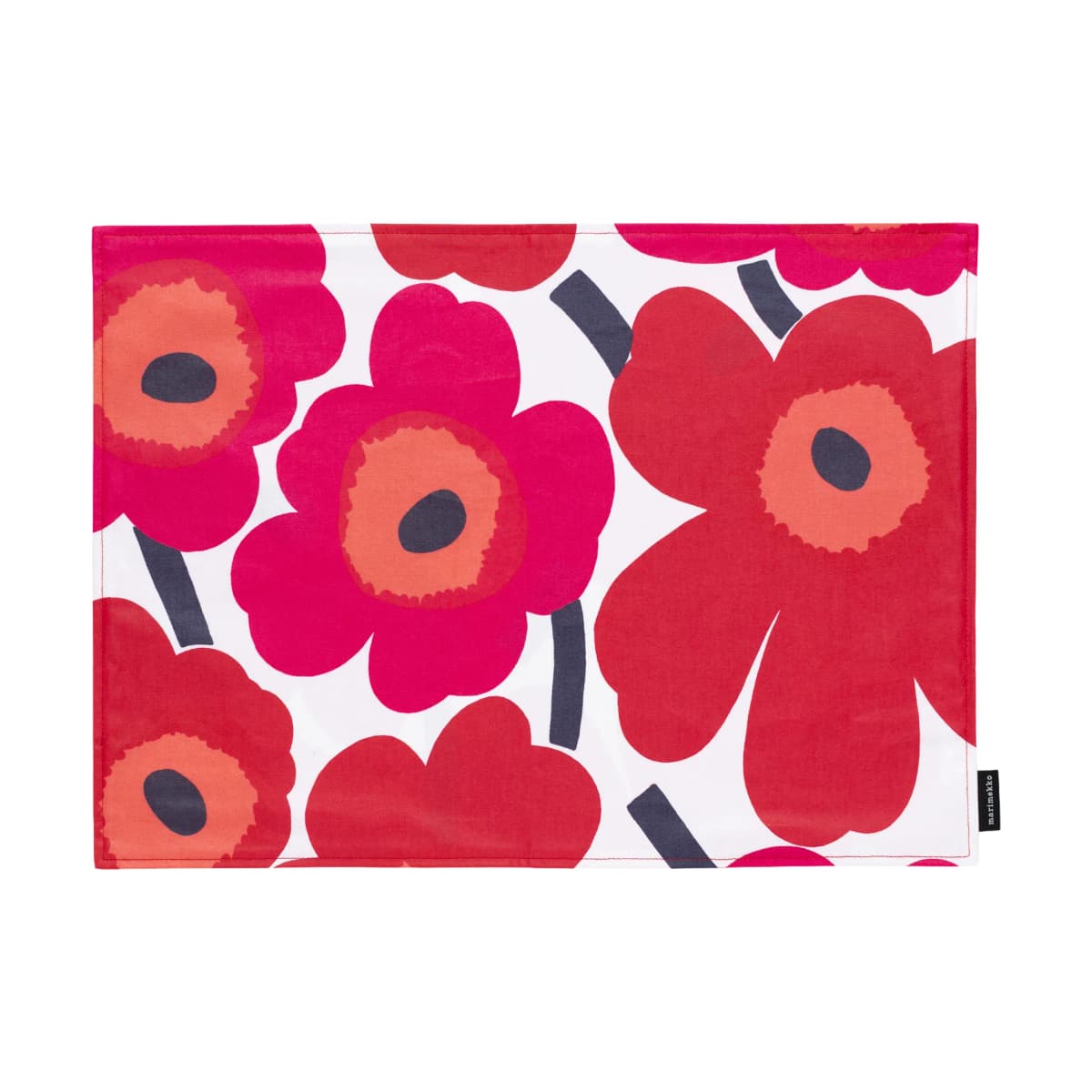 Pieni unikko bordbrikke akryl, White-red