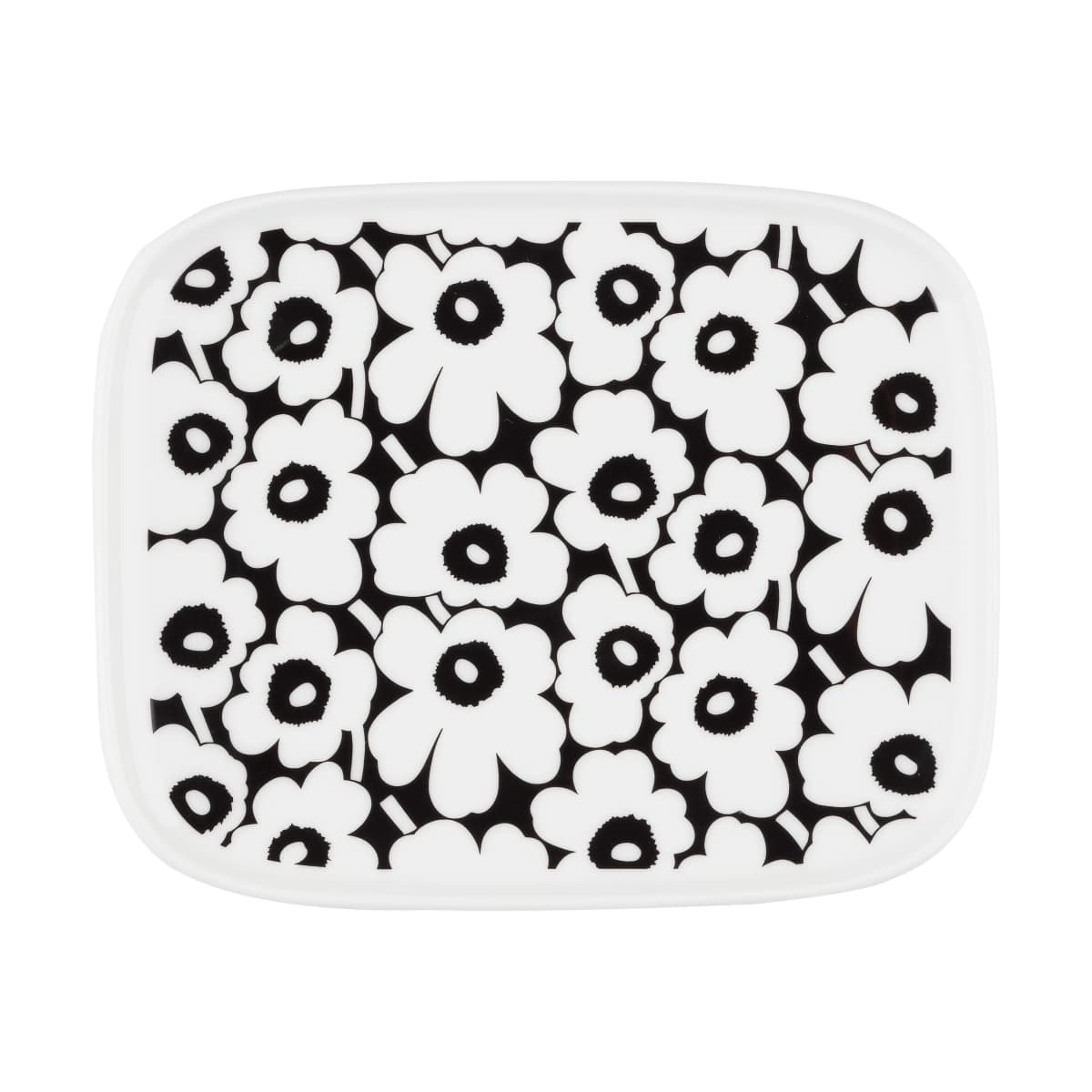 Pikkuinen Unikko fat 12x15 cm, Black-white