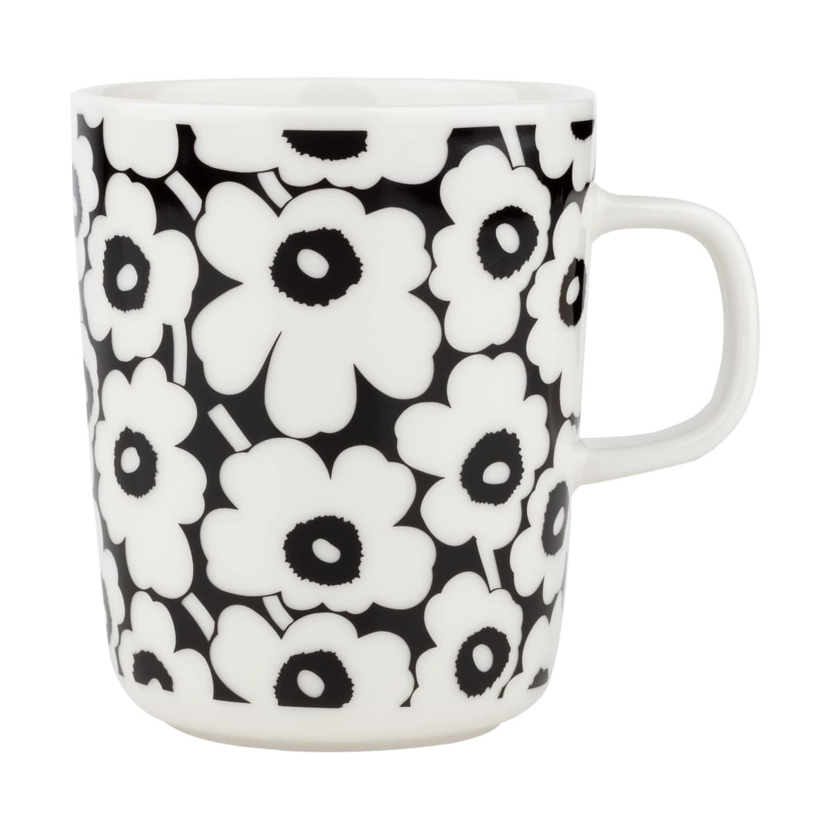Pikkuinen Unikko kopp 25 cl, Black-white