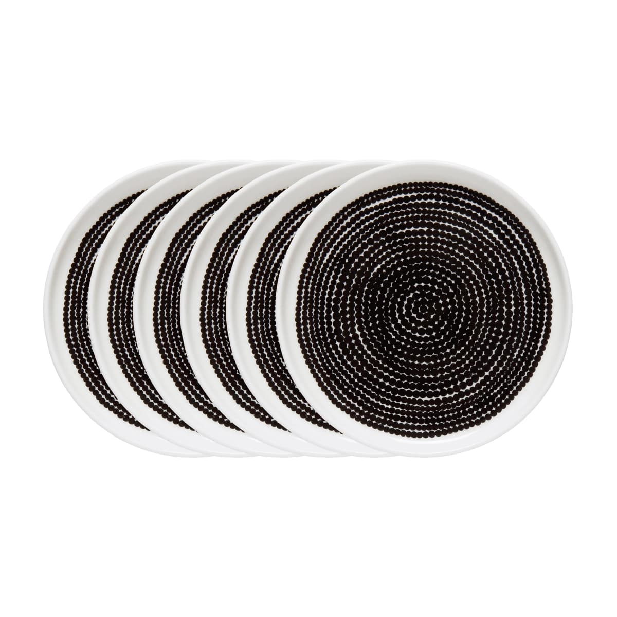 Räsymatto tallerken Ø 25 cm - 6 pakn. små prikker,