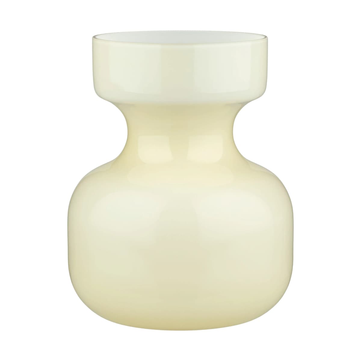 Säkki vase 16,5 cm, Opaque white asparges