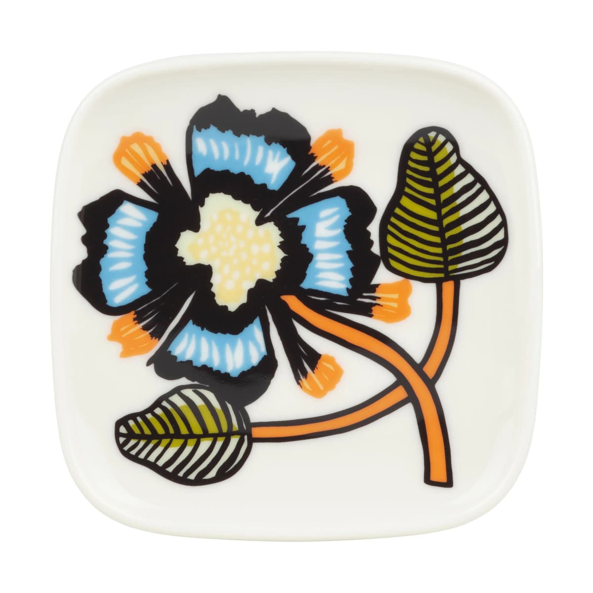 Tiara fat 10x10 cm, White-warm orange-green