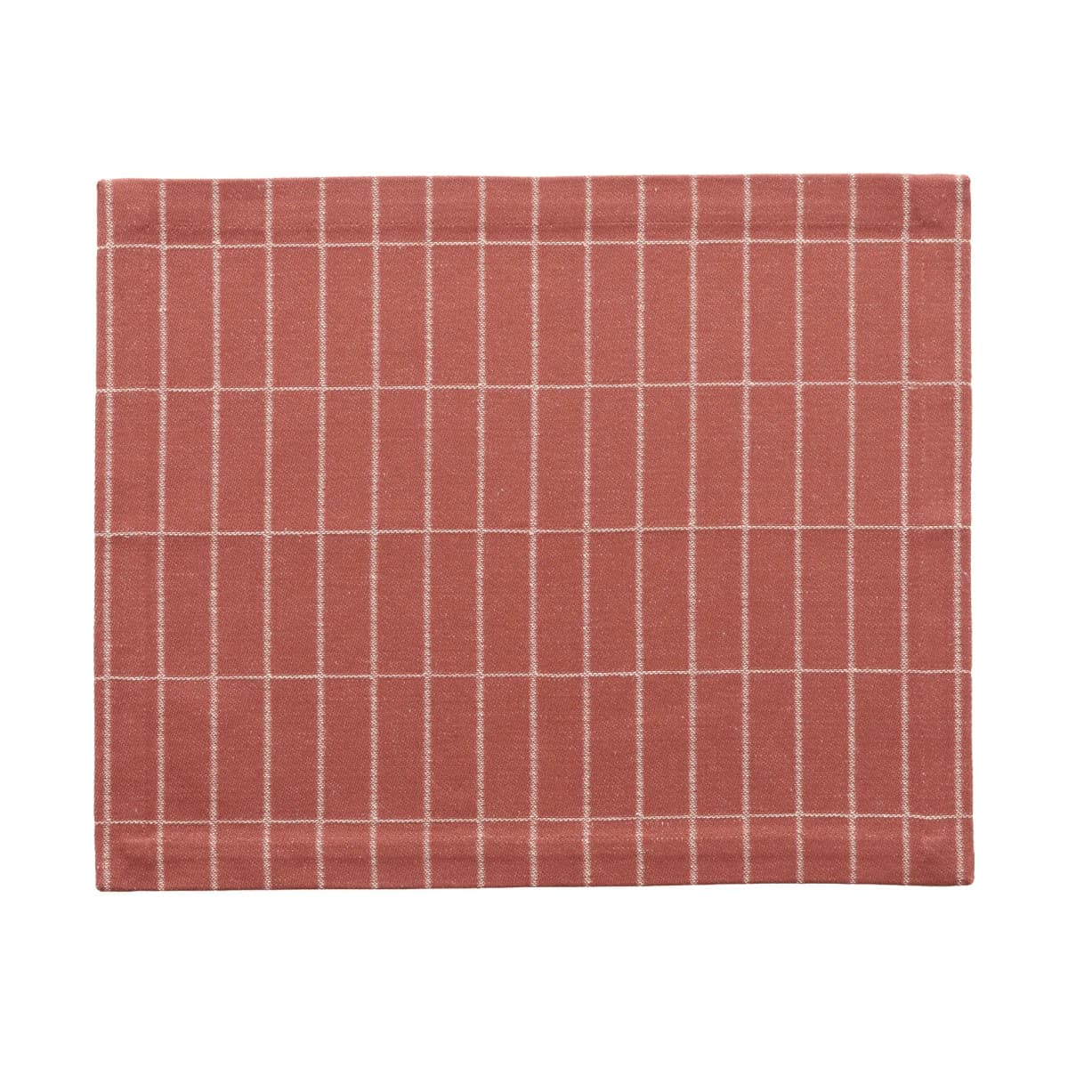 Tiiliskivi vevd bordbrikke, Chestnut-off white, 31x42 cm