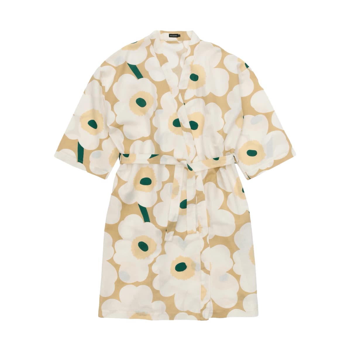 Unikko badekåpe S/M, Sand-off white-hay-emerald, L/XL