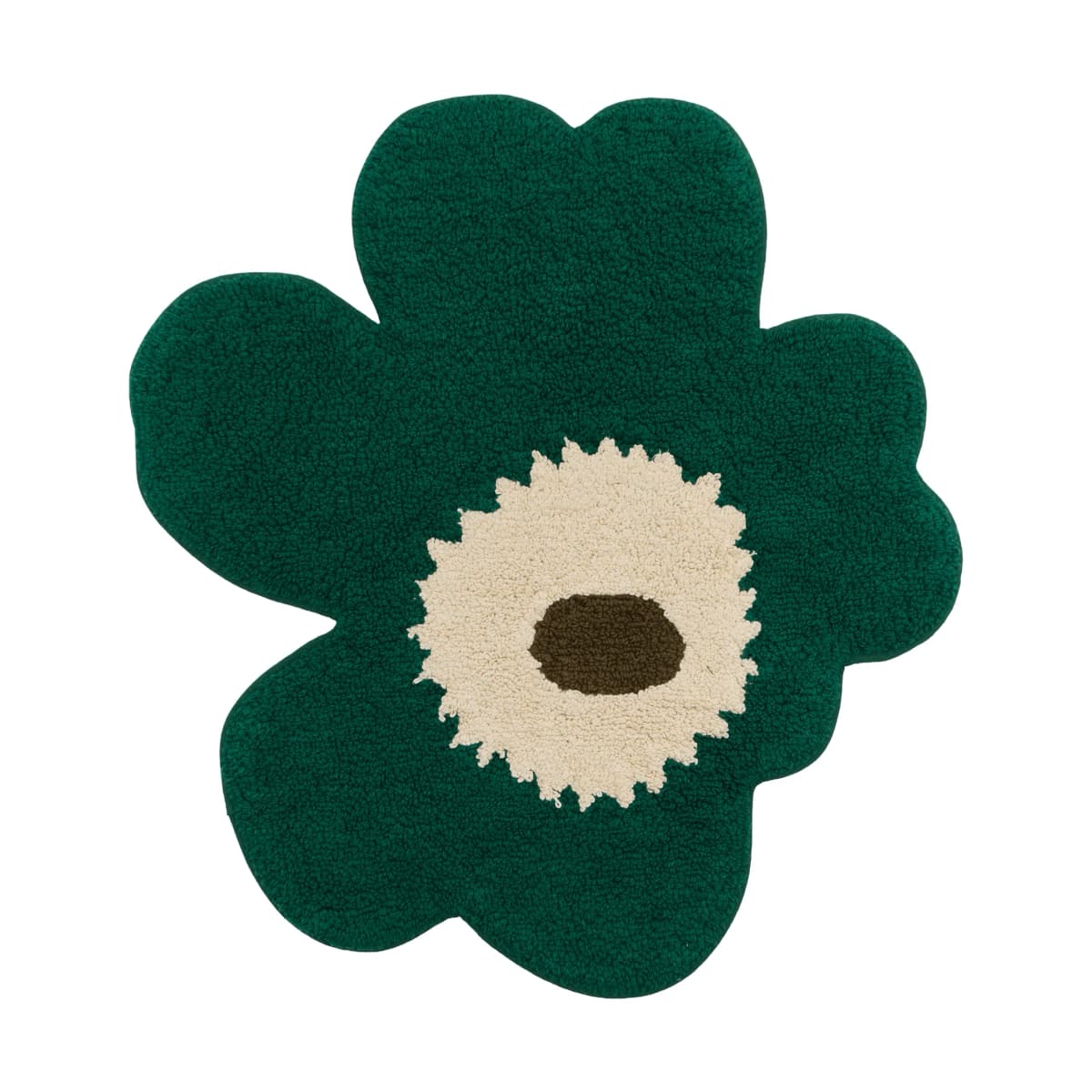 Unikko baderomsmatte 73x74 cm, Emerald-off white-muldvarp