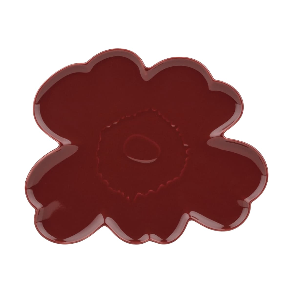 Unikko Shape fat 32 cm, Burgundy