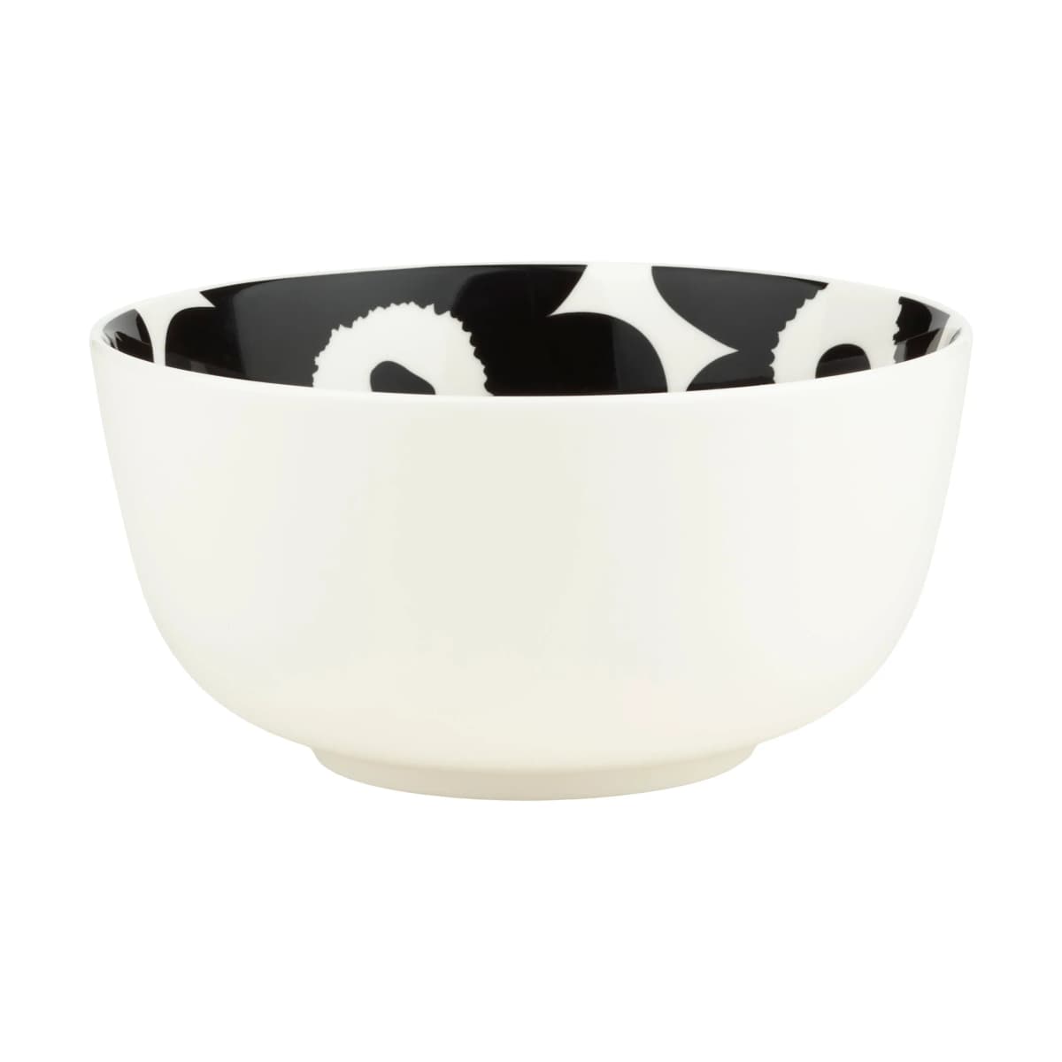 Unikko skål 0,9 L, White-black