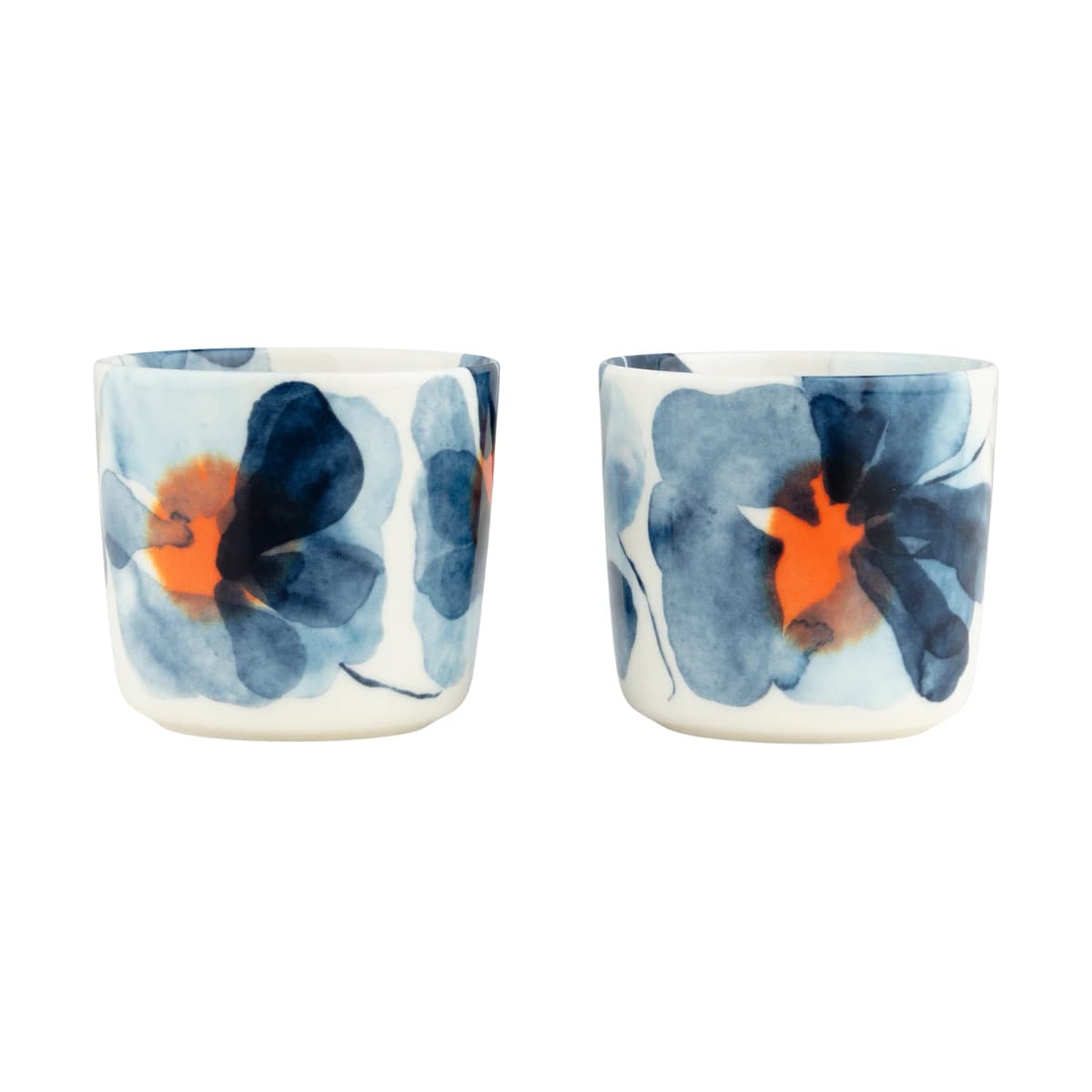Valssi kopp 2-pk, White-blue-orange, 20 cl