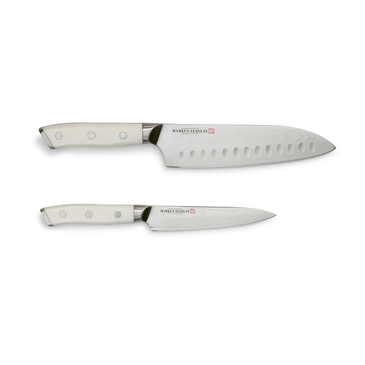 Markus Damaskus japansk knivsett, Japansk kokkekniv og skrellekniv