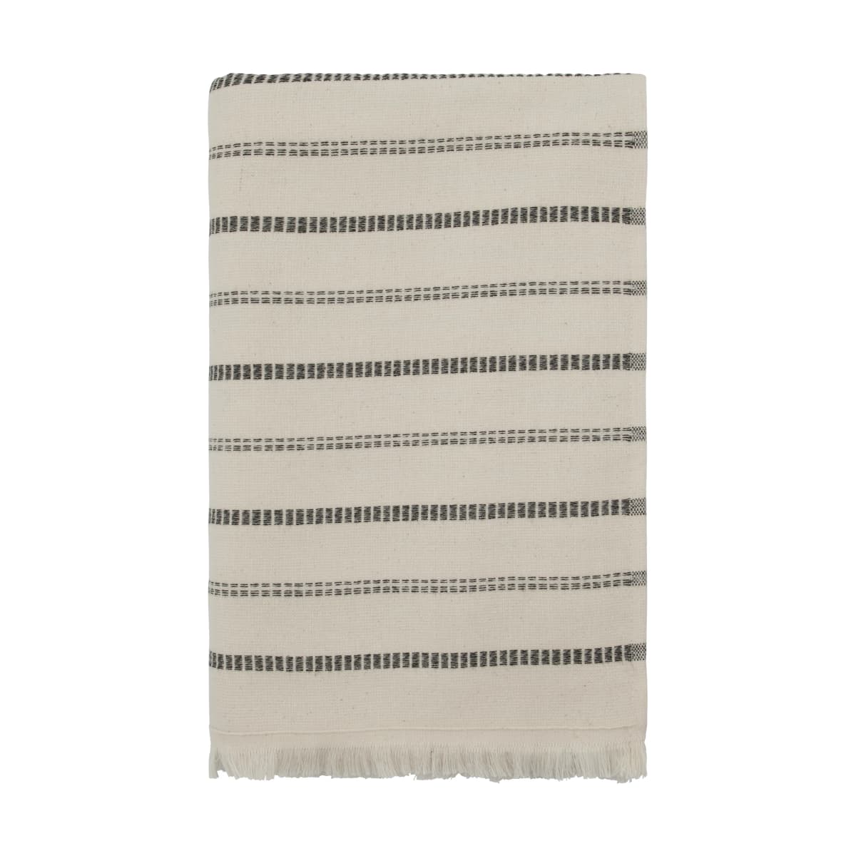 True badehåndkle, Off-White-svart, 70x140 cm