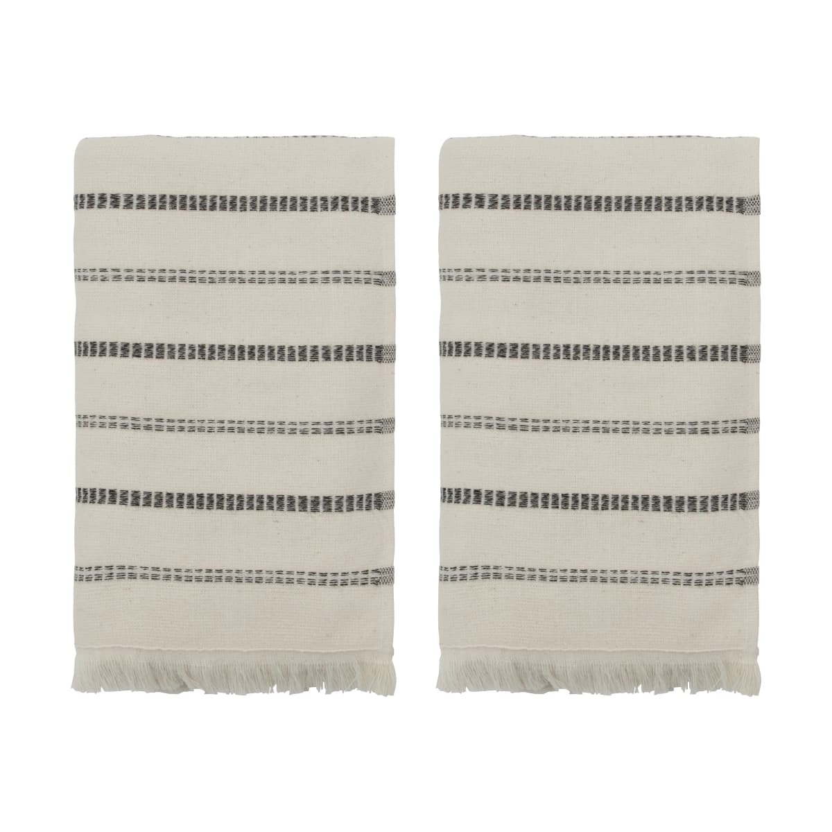 True håndkle 2 deler, Off-White-svart, 50x100 cm