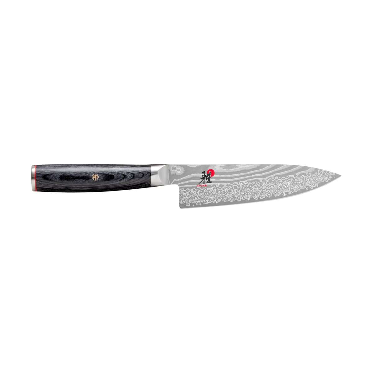 Raw 5000FCD kokkekniv gyutoh 16 cm, Damaskus-svart