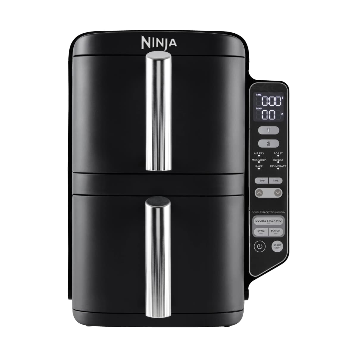 Ninja Air Fryer SL300EU dobbel stabel 2 skuffer 7,6 l, Svart