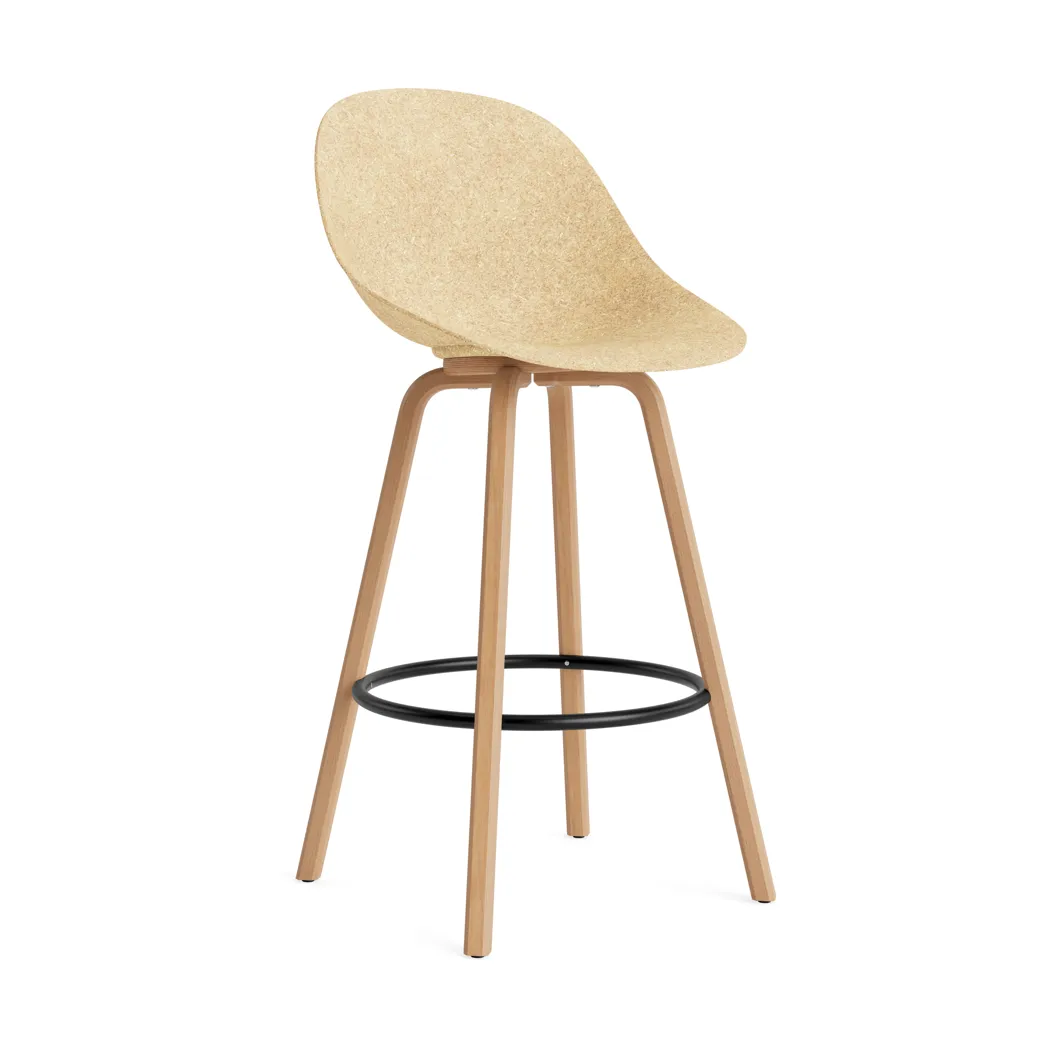 Mat Bar Chair barstol 75 cm, Hemp-beech-black steel