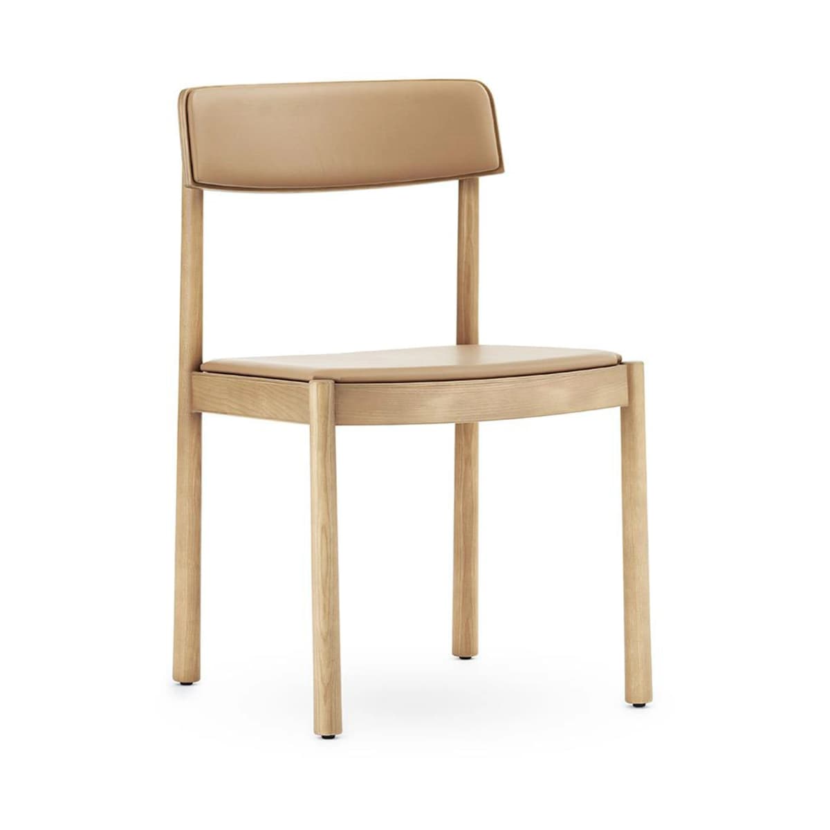 Timb stol med pute, Tan/Ultra Leather – Camel