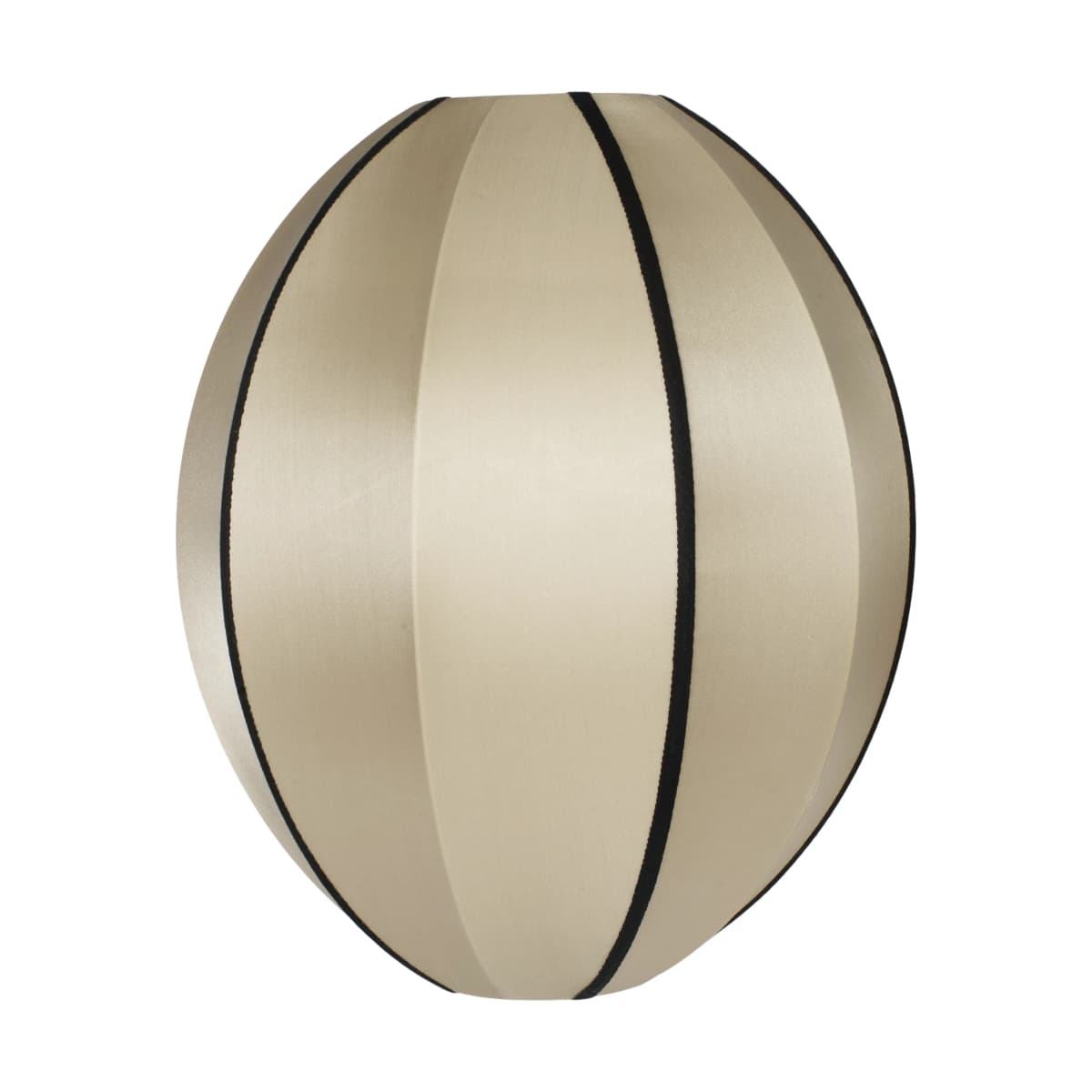 Indochina Classic Oval S lampeskjerm, Kit-black