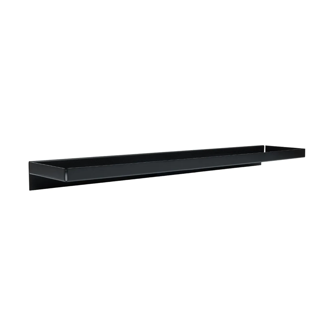 Bakku vegghylle large 16x80 cm, Black