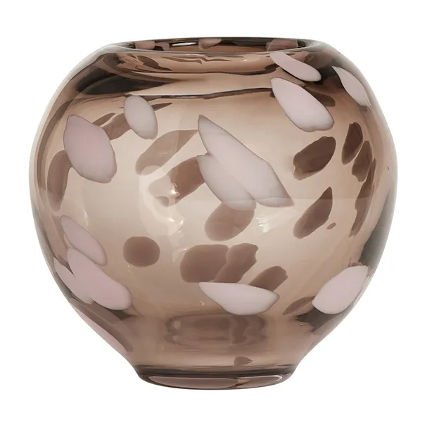 Jali vase small 13 cm, Smoke