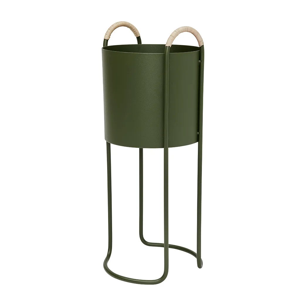 Maki blomsterkasse Ø22 cm, Olive