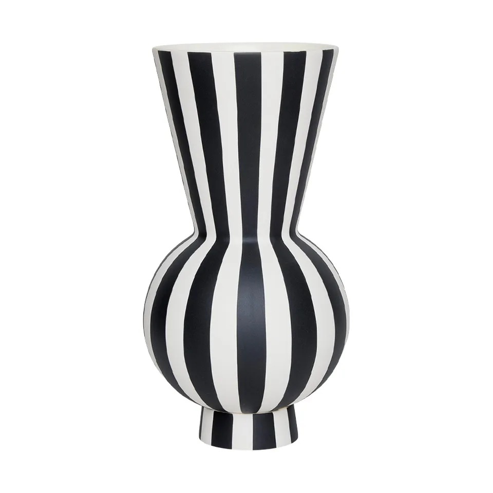 Toppu vase Ø14,5 cm, Black-white