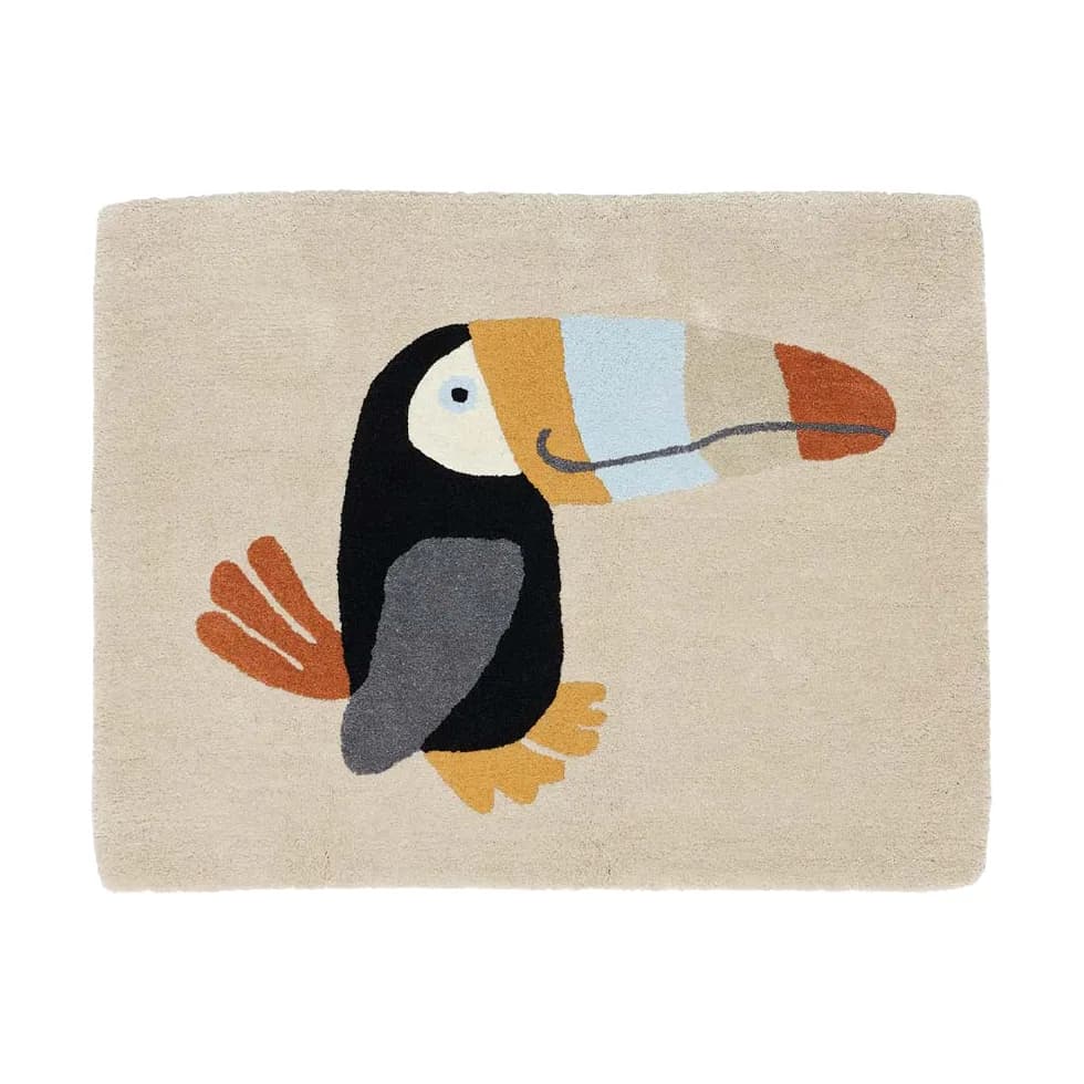 Toucan teppe 70x90 cm, Clay