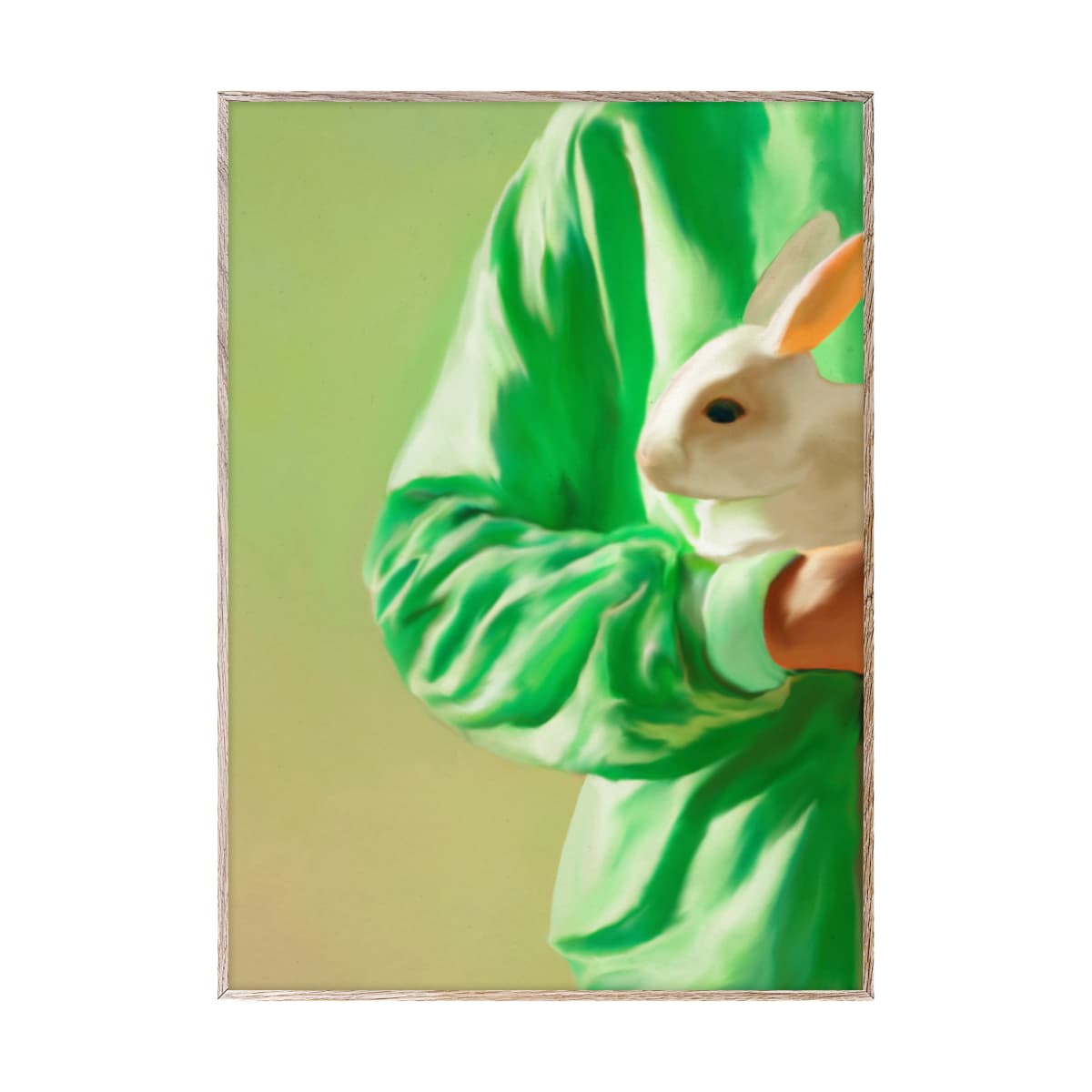 White Rabbit poster, 30 x 40 cm