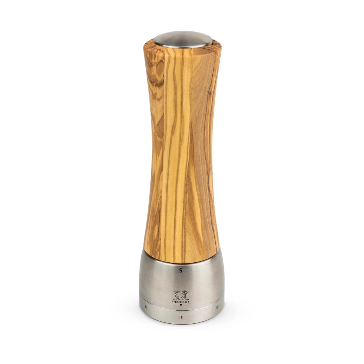 Madras Z saltkvern 21 cm, Olive wood-stainless steel