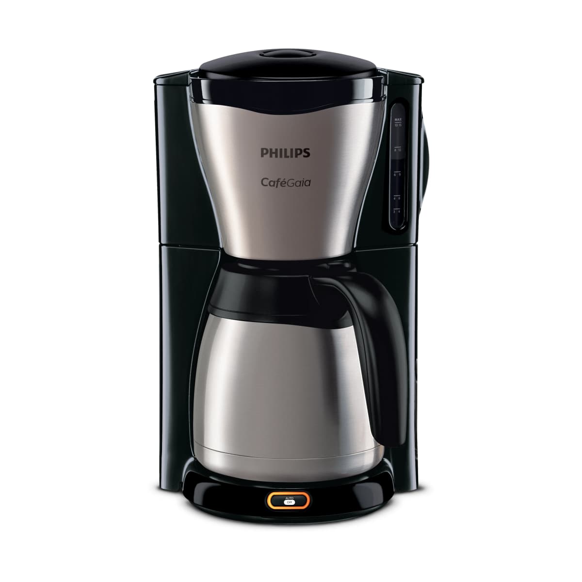 Café Gaia kaffetrakter termokanne HD7548/20, Black