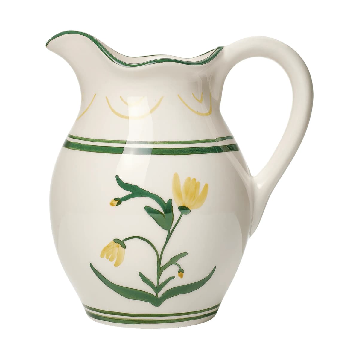 Cottage Flower kanne, Yellow, 20x10 cm