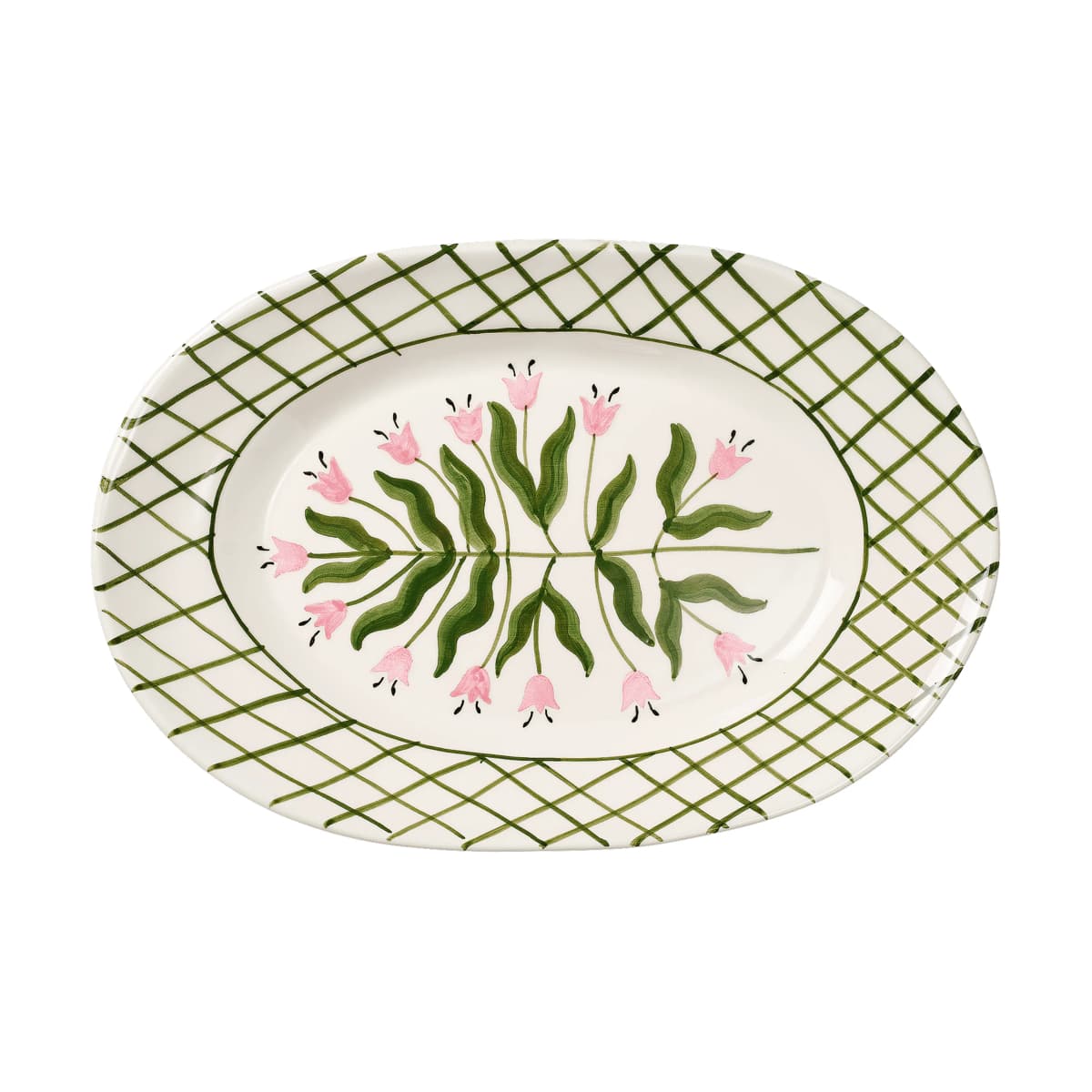 Madelen Möllard Tulip serveringsfat, Green, 38,5 cm