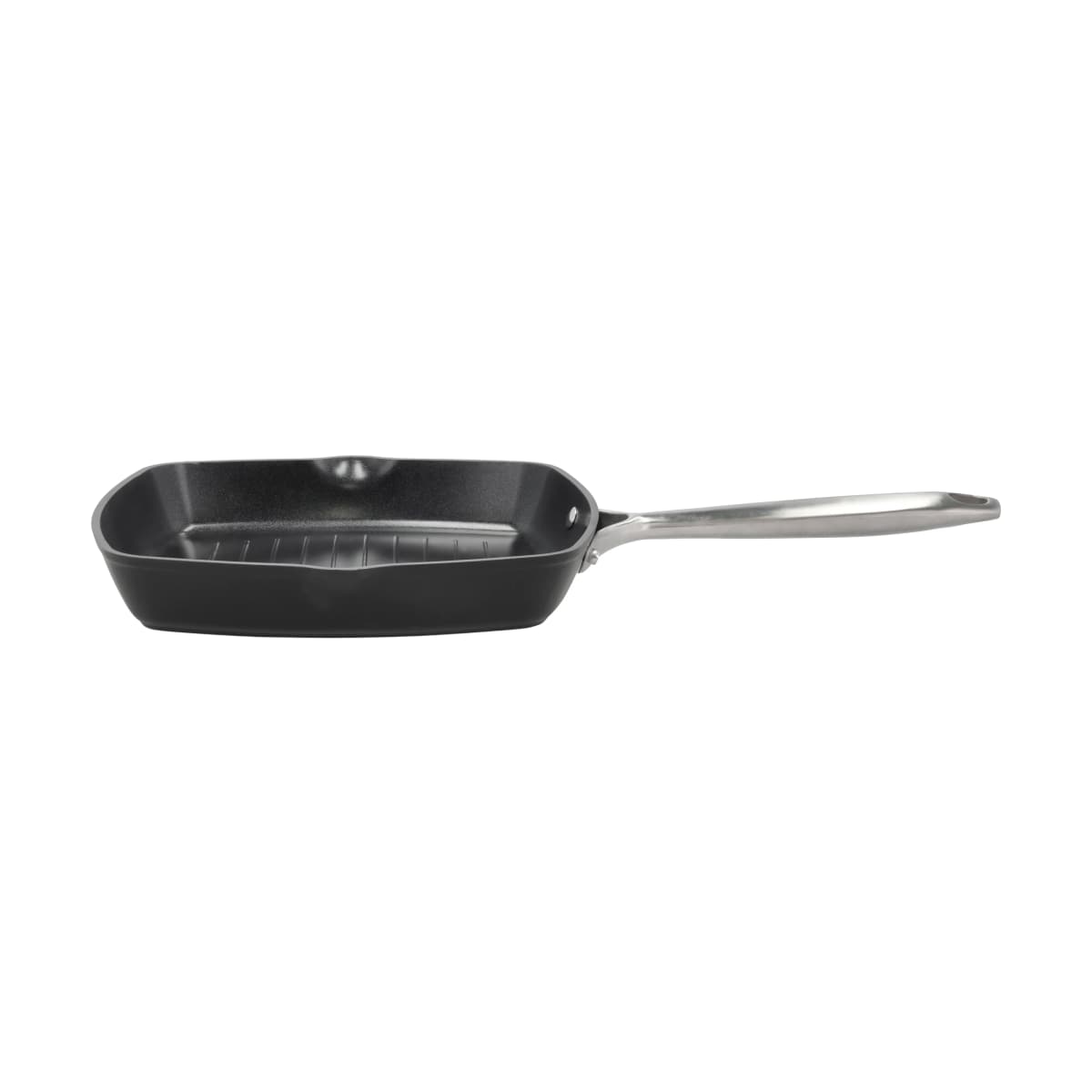 Travo grillpanne keramisk non-stick 24x24 cm, Svart-aluminium