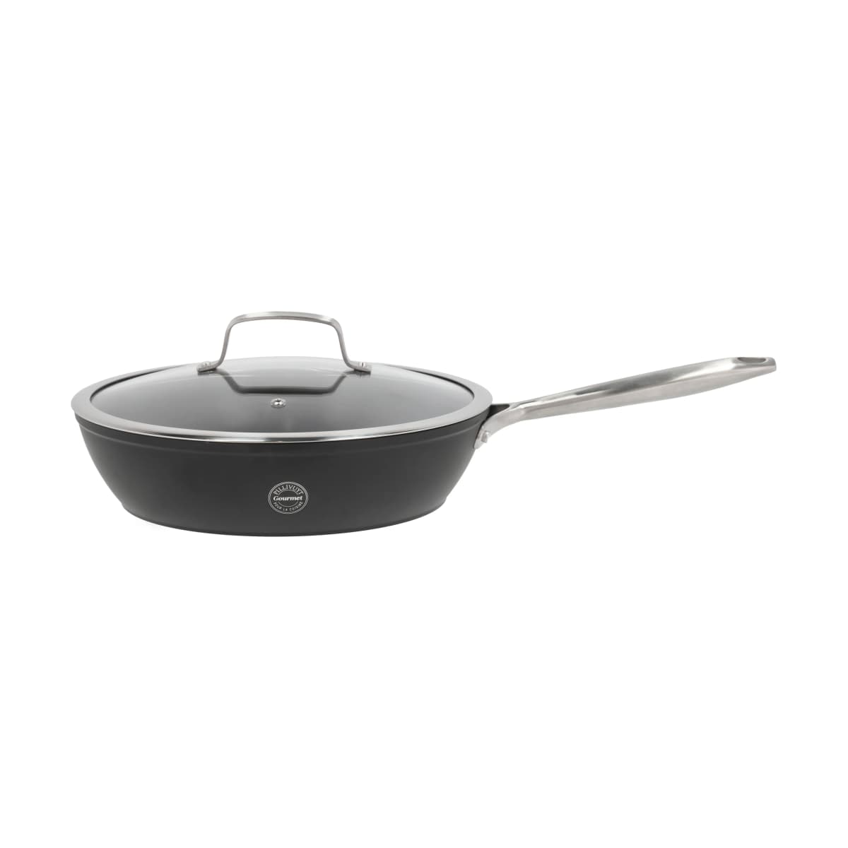Travo traktørpanne keramisk non-stick 28 cm, Svart-aluminium