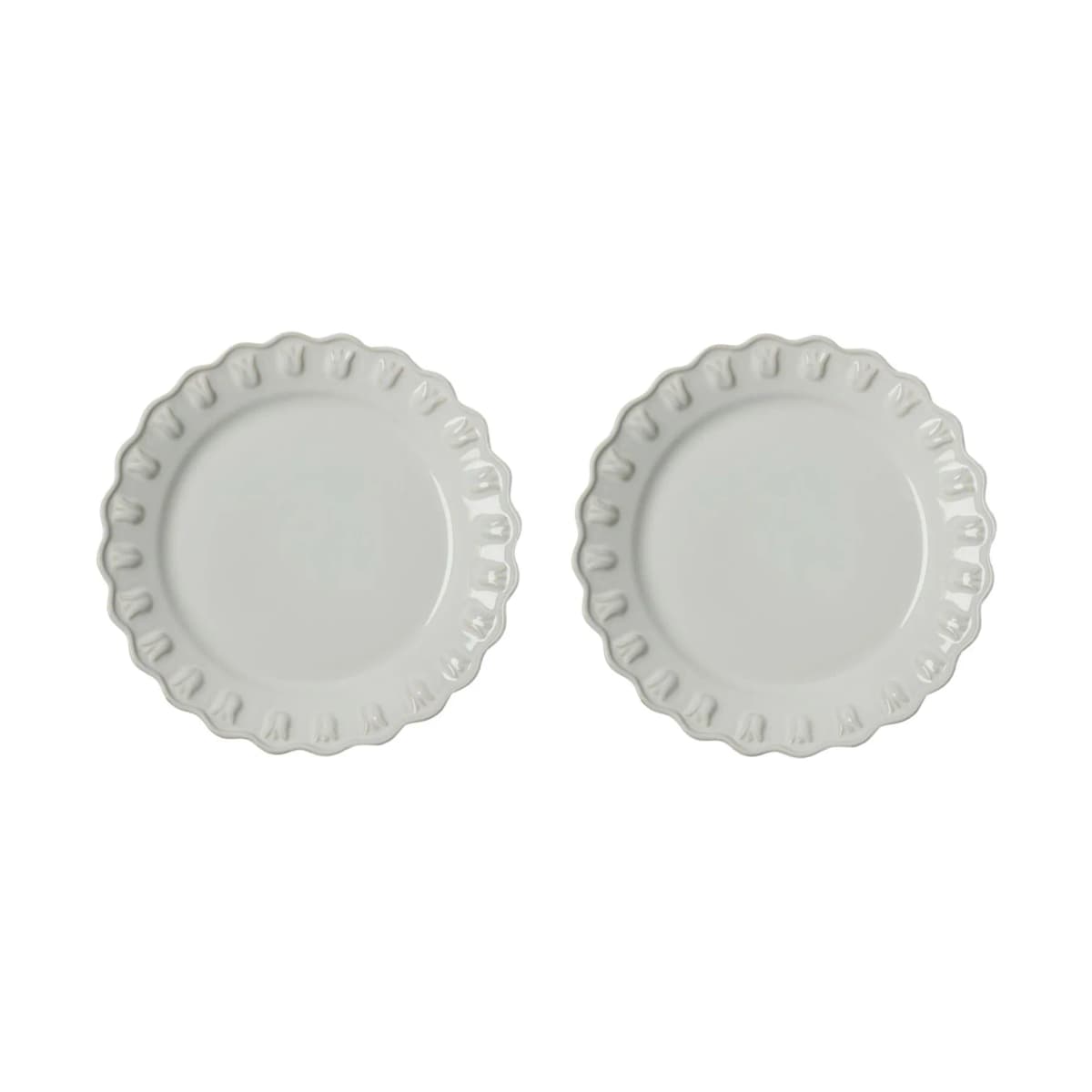 Tulipa tallerken Ø20 cm 2-pack, White