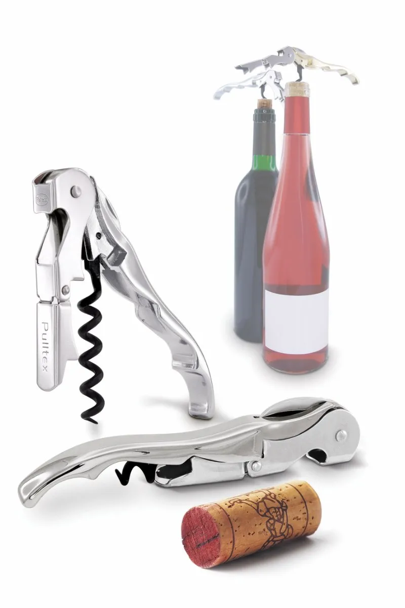 Pulltaps Classic vinåpner med hylster, Rustfritt stål