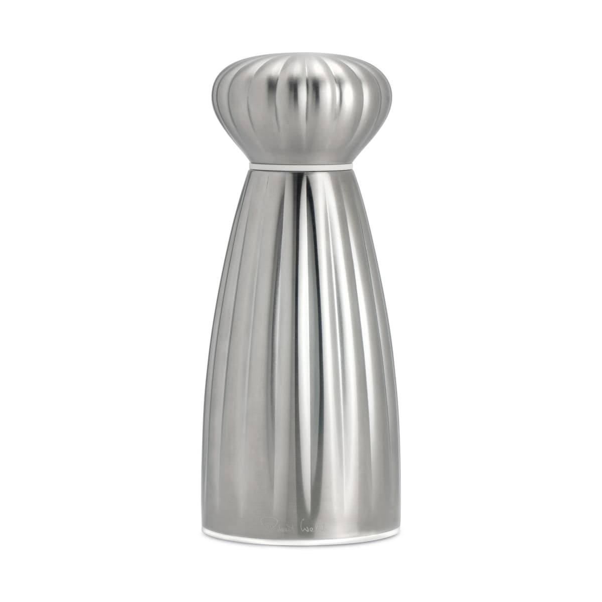 Palm Satin saltkvern rustfritt stål 16,8 cm, Hvit