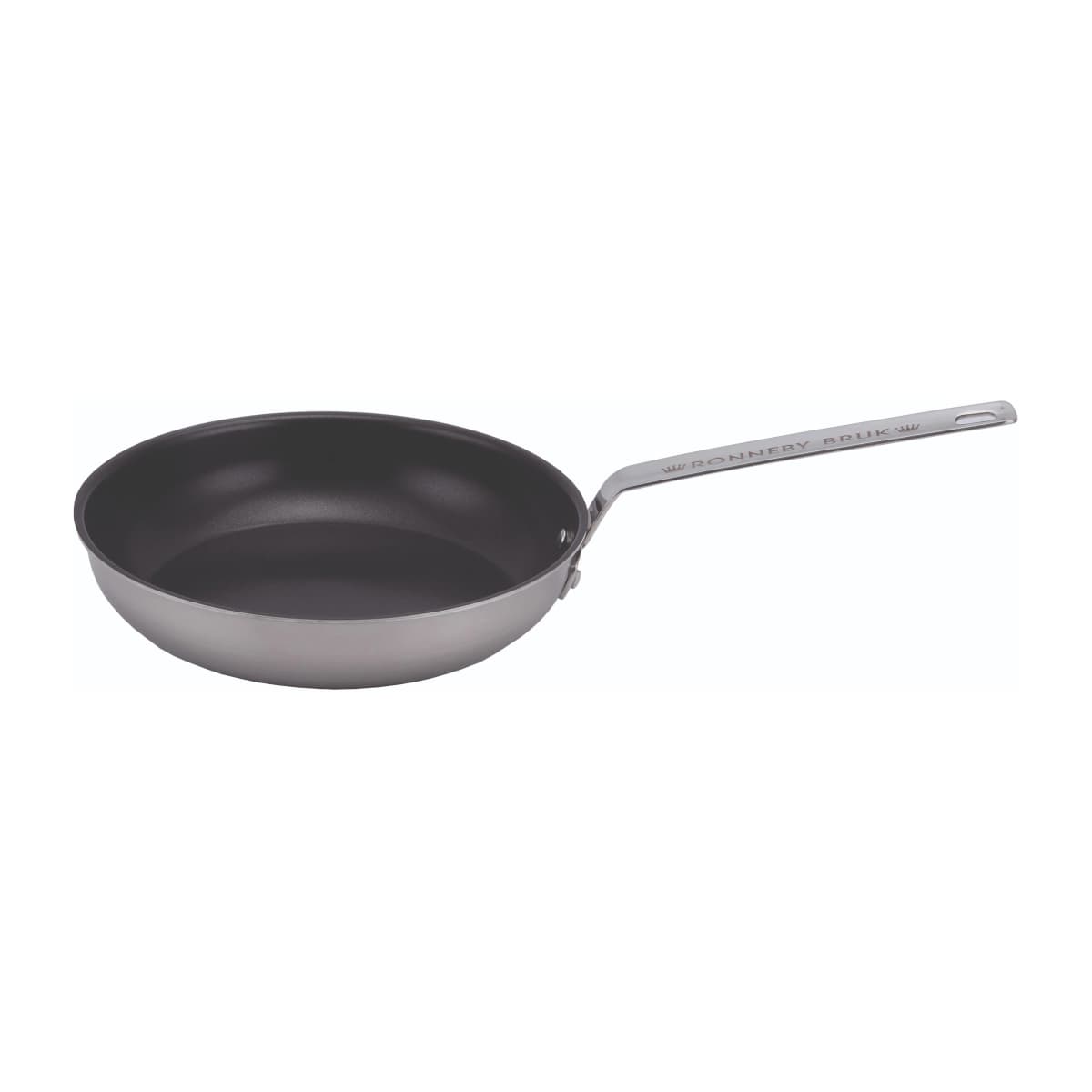 Inox stekepanne rustfri med keramisk non-stick-overflate, Ø 20 cm
