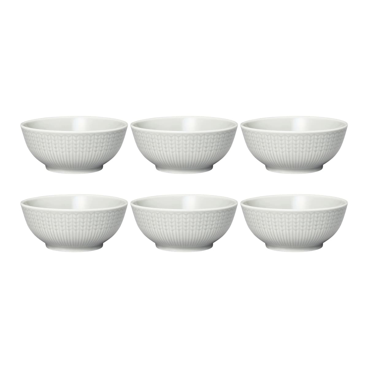 Swedish Grace skål liten 6-pk Tåke (grå),