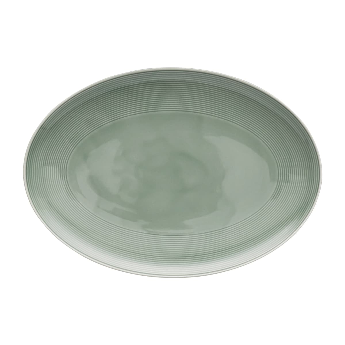 Loft serveringsfat ovalt moss green, 24 x 34 cm