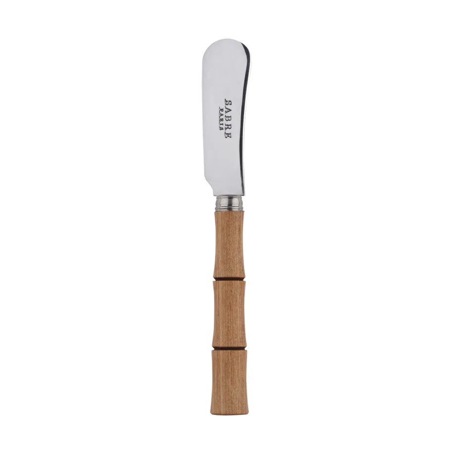 Bamboo shape smørkniv 14 cm, Light wood laminert