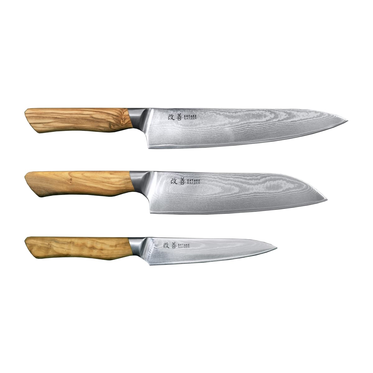 Satake Kaizen knivsett, 3 deler