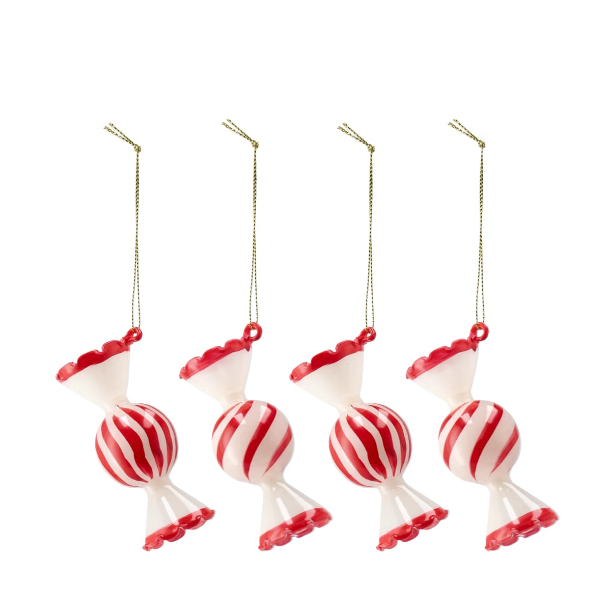 Jolly julekule 4-pk, Rød