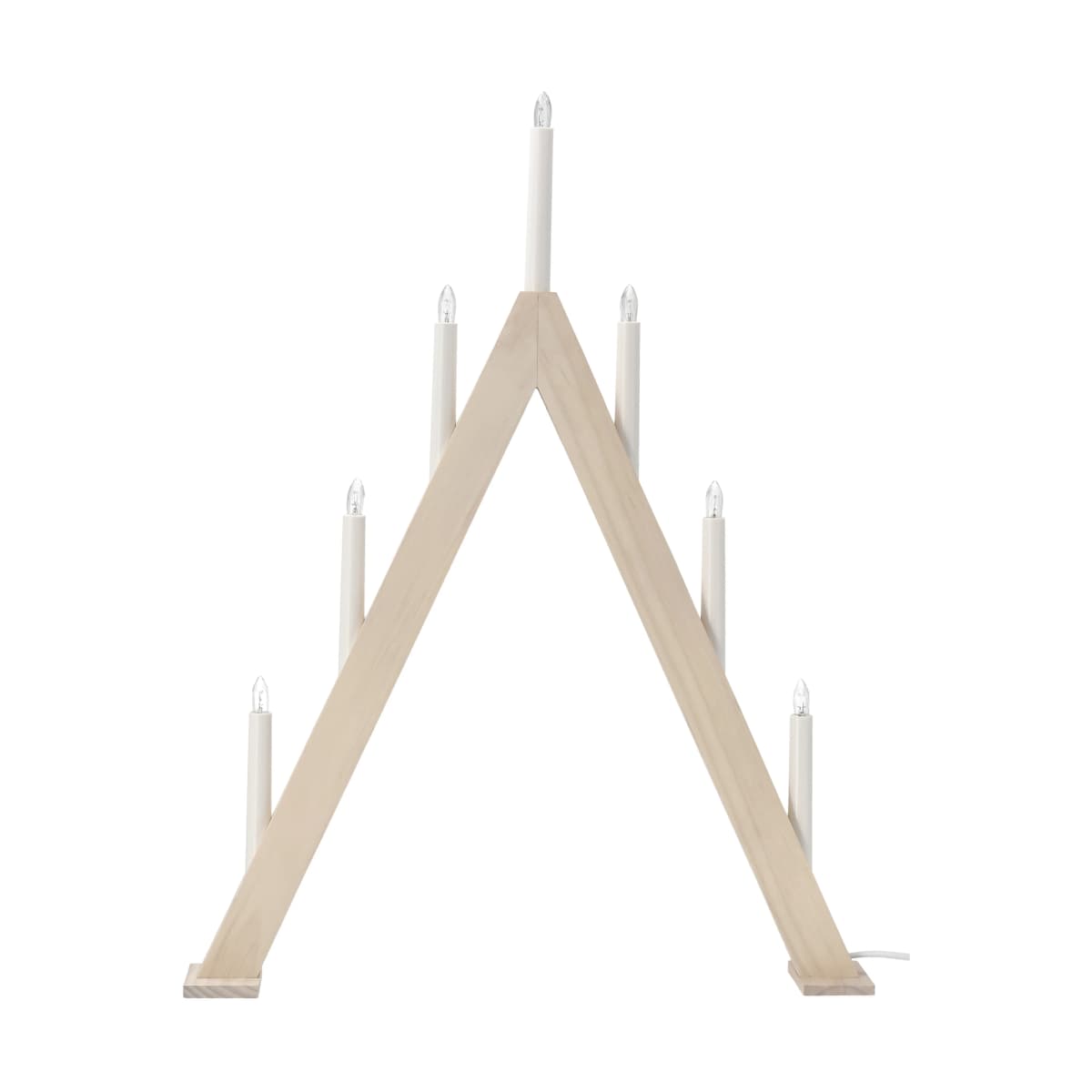 Nord adventslysestake 60 cm, Hvitlasert