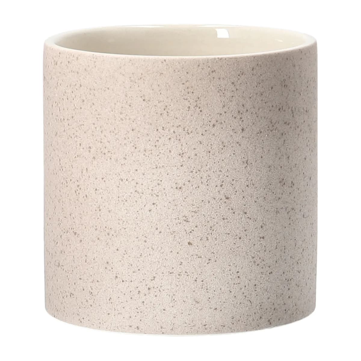 Speckled krukke Ø 19 cm, Beige